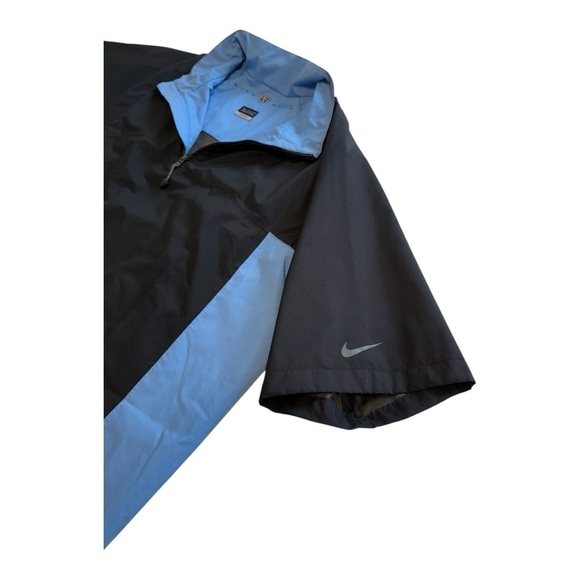 Nike Golf STORM-FIT Men’s Blue Black Short Sleeve Half-Zip Jacket Size - Medium - Picture 3 of 14